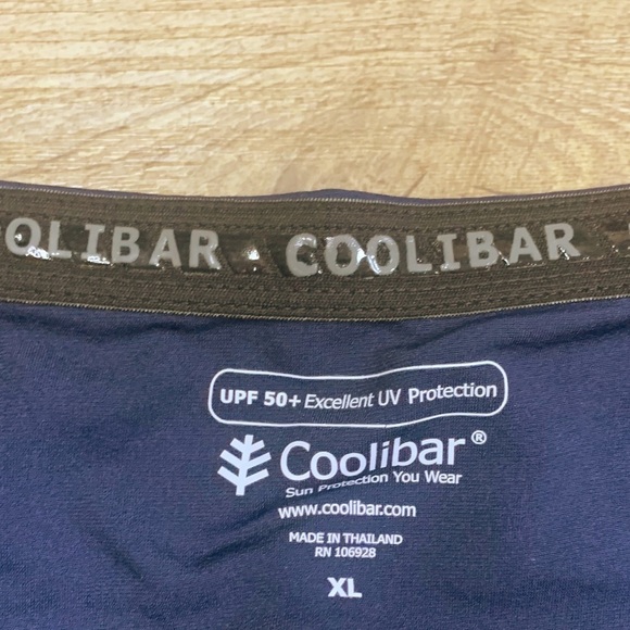 Coolibar XL Women's Skirted Swim Tights Shorebreak Sun Protective UPF Ruched - Picture 11 of 14